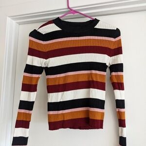 H&M Black Ribbed Knit sweater